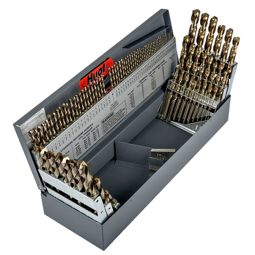 Precision Twist Drill C115COMBC 1/16 - 1/2" N1 - 60 A - Z 115pc Cobalt Jobber Drill Set - Shopena Supply