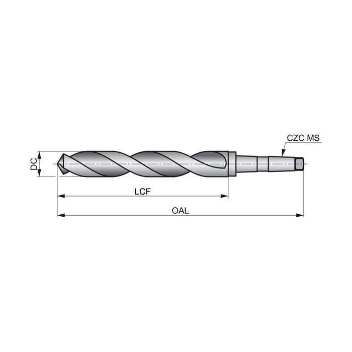 Precision Twist Drill S209 1 - 13/16"D 16 - 1/4"L HSS #4MT Jobber Drill Bit - Shopena Supply