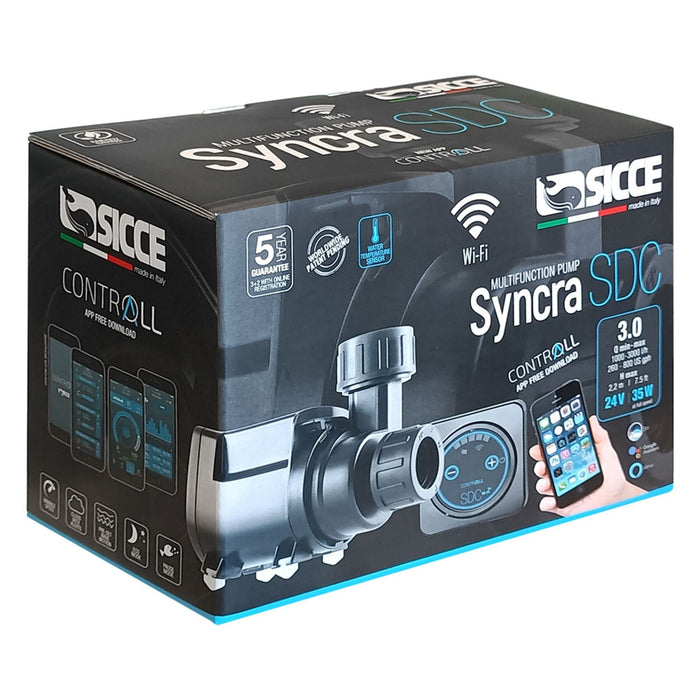 Sicce Syncra SDC Controllable Submersible Return Water Pump (4 Options) - Shopena Supply
