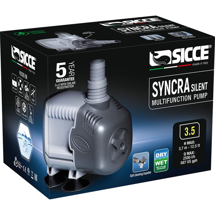 Sicce Syncra Silent Sumbersible Water Pump (8 Options) - Shopena Supply