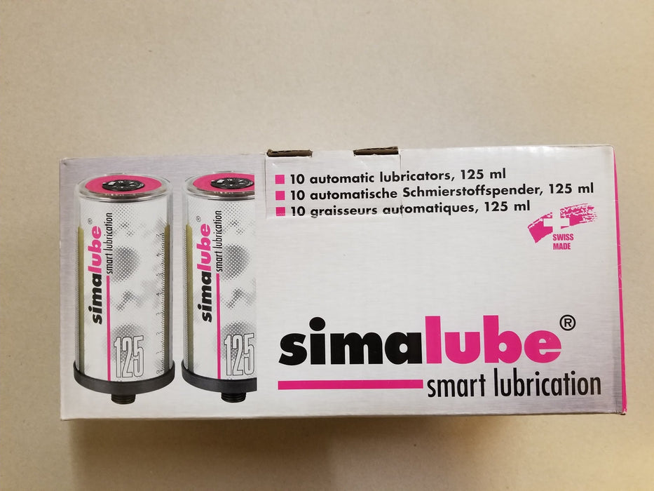 Simatec Simalube 125ml Single Point Automatic Lubricator (10pcs) (Select Filling) - Shopena Supply