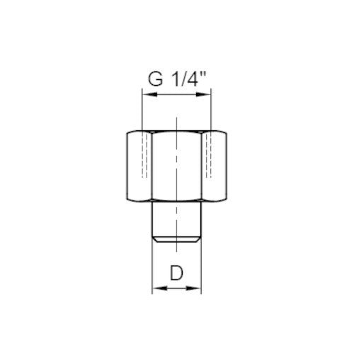 Simatec Simalube 1/4" NPT Reducing Nipple Adapter (10 pack) (9 size options) - Shopena Supply