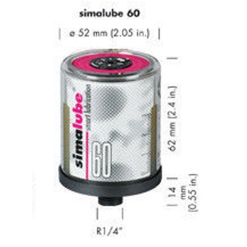 Simatec Simalube 60ml Single Point Automatic Lubricator (10pcs) (Select Filling) - Shopena Supply