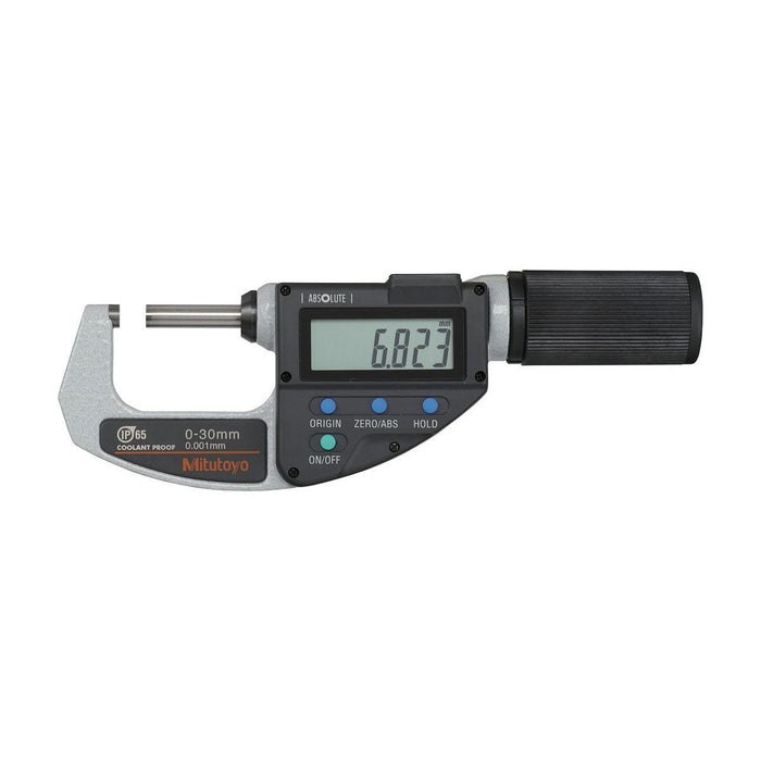 Mitutoyo 0-1.2" 30mm Quickmike IP65 Electronic Digimatic Micrometer w/ SPC Output
