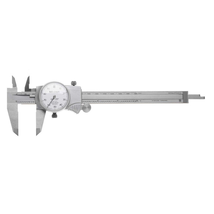 Mitutoyo 0-8" .100/REV Sliding Jaw Dial Caliper