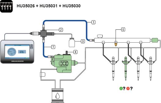 Hubitools Common Rail Caps Set for HU35026 and HU35025.