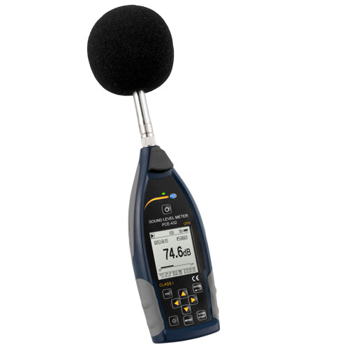 PCE 432 Class 1 Decibel Sound Meter with GPS (22 - 136dB)