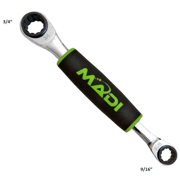 Madi 9/16"  3/4" Insulated 2-in-1 Lineman Wrench