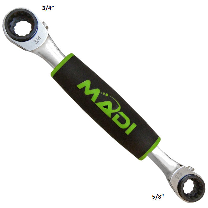 Madi  1/2" 5/8" 9/16"  3/4" Insulated 4-in-1 Lineman Wrench