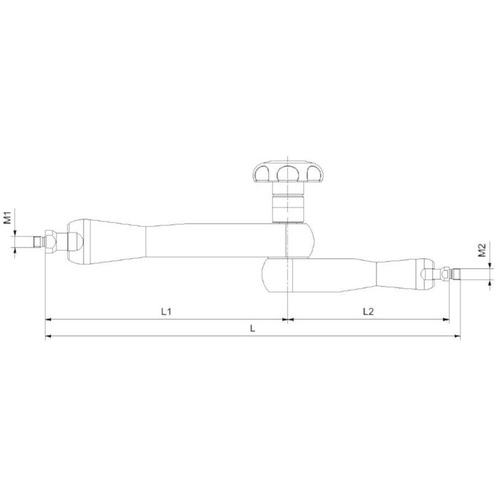 Fisso Strato U-Line A-33 P + G 3/8" Articulated Indicator Gauge Holder Arm & Granite Base
